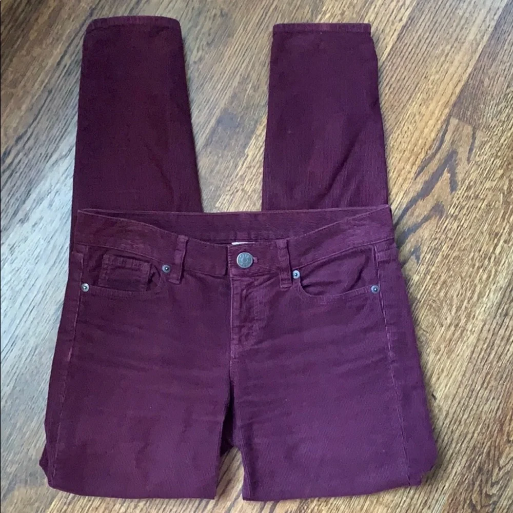 J. Crew Corduroy burgundy pants